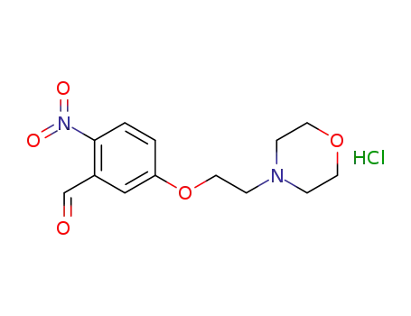 5-(2-morpholinoethoxy)-2-nitrobenzaldehyde hydrochloride