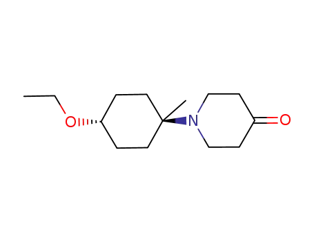 1-[trans-4-(ethyloxy)-1-methylcyclohexyl]-4-piperidinone