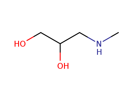 40137-22-2,3-Methylamino-1,2-propanediol,(2,3-Dihydroxypropyl)methylamine;1-(Methylamino)-2,3-propanediol;1-(N-Methylamino)propane-2,3-diol;2,3-Dihydroxy-N-methylpropylamine;3-(Methylamino)-1,2-propanediol;Methyl(2,3-dihydroxypropyl)amine;N-Methyl-2,3-dihydroxy-1-propanamine;N-Methyl-2,3-dihydroxypropylamine;N-Methyl-N-(2,3-dihydroxypropyl)amine;N-Methyl-b,g-dihydroxypropylamine;N-Methylglycerylamine;