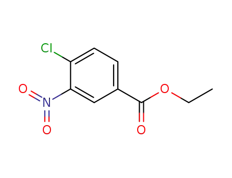 Molecular Structure of 16588-16-2 (ETHYL 4-CHLORO-3-NITROBENZOATE)
