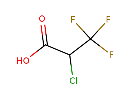 Molecular Structure of 110230-36-9 (Propanoic acid, 2-chloro-3,3,3-trifluoro-)