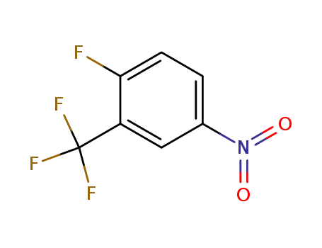 Molecular Structure of 400-74-8 (2-Fluoro-5-nitrobenzotrifluoride)