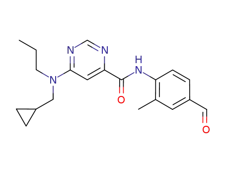 6-[(cyclopropylmethyl)(propyl)amino]-N-(4-(formyl-2-methylphenyl))pyrimidine-4-carboxamide