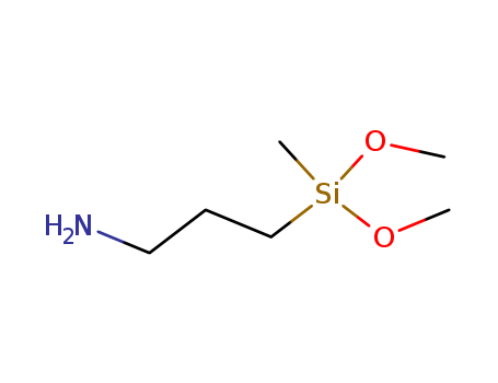 3663-44-3,3-(Dimethoxymethylsilyl)propylamine,Propylamine,3-(dimethoxymethylsilyl)- (7CI,8CI);(3-Aminopropyl)dimethoxymethylsilane;3-Aminopropylmethyldimethoxysilane;A0742;Aminopropyldimethoxymethylsilane;KBM 902;Q 2-8038;Silquest A 2110;Silquest A 2110C;YDH 660;g-Aminopropyldimethoxymethylsilane;g-Aminopropylmethyldimethoxysilane;1-Propanamine,3-(dimethoxymethylsilyl)-;