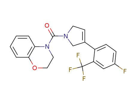 (2,3-dihydrobenzo[1,4]oxazin-4-yl)[3-(4-fluoro-2-(trifluoromethyl)phenyl)-2,5-dihydropyrrol-1-yl]methanone