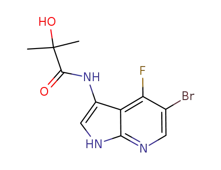 N-(5-bromo-4-fluoro-1H-pyrrolo[2,3-b]pyridin-3-yl)-2-hydroxy-2-methylpropanamide