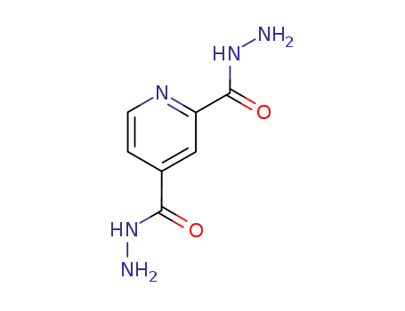 Molecular Structure of 21379-40-8 (2,4-Pyridinedicarboxylic acid, dihydrazide)