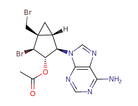 (1'R,2'S,3'S,4'R,5'S)-9-[3'-acetoxy-1'-bromomethyl-2'-bromobicyclo[3.1.0]hexan-4'-yl]adenine