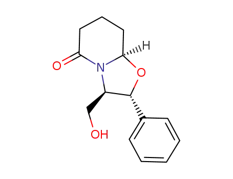 (2R,3R,8aR)-3-(hydroxymethyl)-2-phenylhexahydrooxazolo[3,2-a]pyridin-5-one