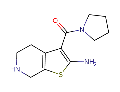 (2-amino-4,5,6,7-tetrahydrothieno[2,3-c]pyridin-3-yl)pyrrolidin-1-ylmethanone