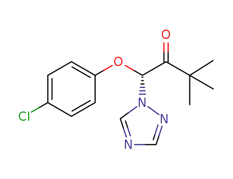 2-Butanone, 1-(4-chlorophenoxy)-3,3-dimethyl-1-(1H-1,2,4-triazol-1-yl)-, (1R)-