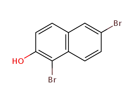 Molecular Structure of 16239-18-2 (1，6-dibromo-2-naphthol)