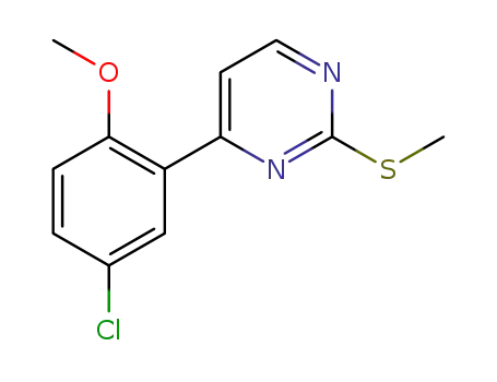 4-(5-chloro-2-methoxyphenyl)-2-methylsulfanylpyrimidine