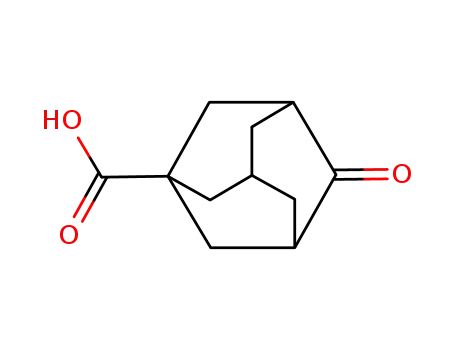 Molecular Structure of 56674-87-4 (2-Adamantone-5-carboxylic acid)