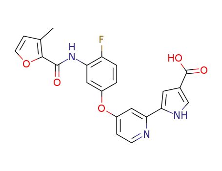 5-(4-{4-fluoro-3-[(3-methyl-2-furoyl)amino]phenoxy}pyridin-2-yl)-1H-pyrrole-3-carboxylic acid