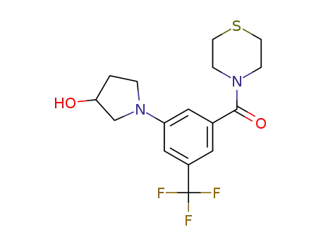 1-[3-(thiomorpholin-4-ylcarbonyl)-5-(trifluoromethyl)phenyl]pyrrolidin-3-ol
