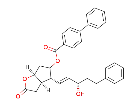 (3aR,4R,6aS)-4-((S,E)-3-hydroxy-5-phenylpent-1-enyl)-2-oxohexahydro-2H-cyclopenta[b]furan-5-yl biphenyl-4-carboxylate