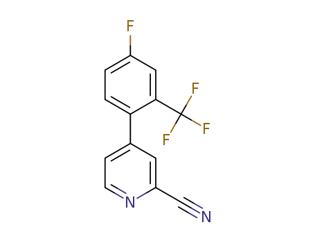 4-(4-fluoro-6-trifluoromethylphenyl)pyridine-2-carbonitrile