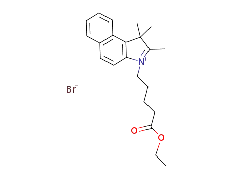 3-(4-ethoxycarbonylbutyl)-1,1,2-trimethyl-1H-benzo[e]indolium bromide