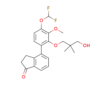 4-[4-difluoromethoxy-2-(3-hydroxy-2,2-dimethylpropoxy)-3-methoxyphenyl]indan-1-one