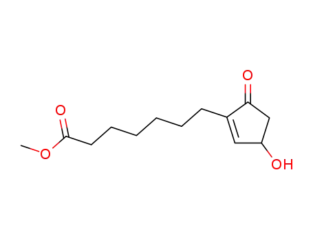 Molecular Structure of 40098-26-8 (METHYL 7-[(3RS)-3-HYDROXY-5-OXOCYCLOPENT-1-ENYL]HEPTANOATE)