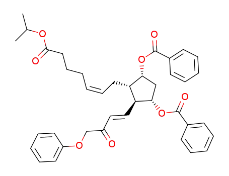 4-((Z)-7-isopropoxy-7-oxohept-2-enyl)-5-((E)-3-oxo-4-phenoxybut-1-enyl)cyclopentane-1,3-diyl dibenzoate