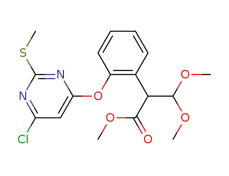 methyl 2-(2-(6-chloro-2-(methylthio)pyrimidin-4-yloxy)phenyl)-3,3-dimethoxypropanoate