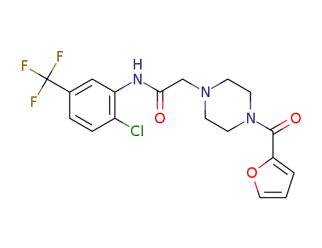N-(2-chloro-5-(trifluoromethyl)phenyl)-2-(4-(furan-2-carbonyl)piperazin-1-yl)acetamide