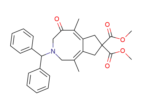 (1Z,6Z)-dimethyl 3-benzhydryl-1,6-dimethyl-5-oxo-4,5,7,9-tetrahydro-2H-cyclopenta[d]azocine-8,8(3H)-dicarboxylate