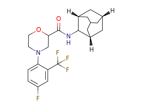 N-2-adamantyl-4-(4-fluoro-2-trifluorophenyl)morpholine-2-carboxyamide