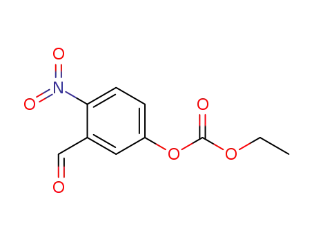 Molecular Structure of 59342-81-3 (ethyl 3-formyl-4-nitrophenyl carbonate)