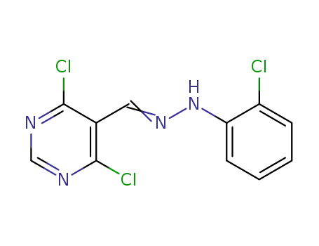 4,6-dichloro-5-{[2-(2-chlorophenyl)hydrazono]methyl}pyrimidine