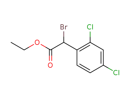 Molecular Structure of 41022-55-3 (A-BROMO-2,4-DICHLOROBENZENEACETIC ACID ETHYL ESTER)
