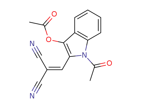 [(3-acetoxy-1-acetylindol-2-yl)methylene]malononitrile