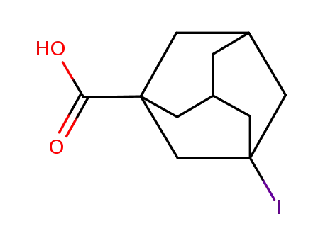 Molecular Structure of 42711-77-3 (3-iodoadamantane-1-carboxylic acid)