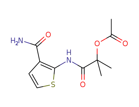 [2-[(3-carbamoyl-2-thienyl)amino]-1,1-dimethyl-2-oxoethyl] acetate