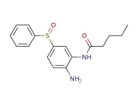 Pentanoic acid (2-amino-5-benzenesulfinyl-phenyl)-amide