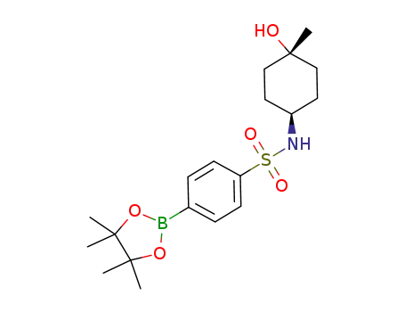 N-((1r,4r)-4-hydroxy-4-methylcyclohexyl)-4-(4,4,5,5-tetramethyl-1,3,2-dioxaborolan-2-yl)benzenesulfonamide
