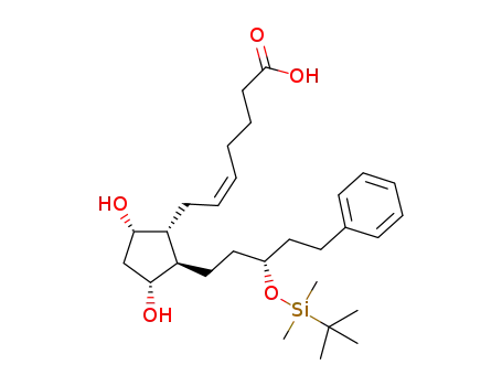 (3aR,4R,5R,6aS)-4-[(3R)-(tert-butyldimethylsilyl)oxy-5-phenylpentyl]perhydrocyclopenta[b]furan-2,5-diol