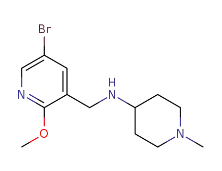 N-((5-bromo-2-methoxypyridin-3-yl)methyl)-1-methylpiperidin-4-amine