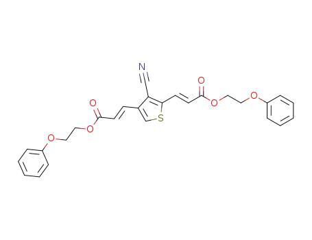 bis(2-phenoxyethyl) 3,3'-(3-cyanothiophene-2,4-diyl)(2E,2'E)-diacrylate