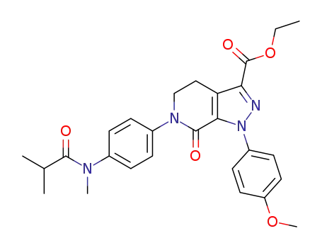 1-(4-methoxyphenyl)-6-(4-(N-methyl-N-isobutyrylamino)phenyl)-7-oxo-4,5,6,7-tetrahydro-1H-pyrazolo[3,4-c]pyridine-3-carboxylic acid ethyl ester