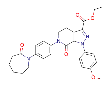 1-(4-methoxyphenyl)-6-(4-(2-oxoazepan-1-yl)phenyl)-7-oxo-4,5,6,7-tetrahydro-1H-pyrazolo[3,4-c]pyridine-3-carboxylic acid ethyl ester
