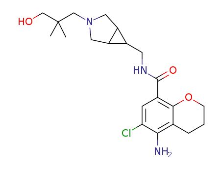 5-amino-6-chloro-N-{[3-(3-hydroxy-2,2-dimethylpropyl)-3-azabicyclo[3.1.0]hex-6-yl]methyl}chroman-8-carboxamide