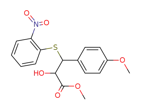 methyl 2-hydroxy-3-(4-methoxyphenyl)-3-(2-nitrophenylthio)propionate