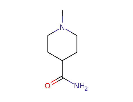 Molecular Structure of 62718-28-9 (1-METHYLPIPERIDINE-4-CARBOXAMIDE)