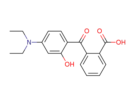 Molecular Structure of 5809-23-4 (2-(4-Diethylamino-2-hydroxybenzoyl)benzoic acid)