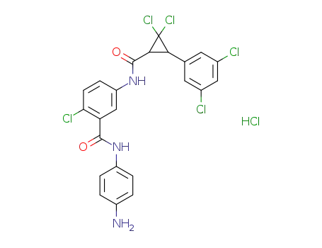 trans-N-(4-aminophenyl)-2-chloro-5-(2,2-dichloro-3-(3,5-dichlorophenyl)cyclopropane-1-carboxamido)benzamide hydrochloride
