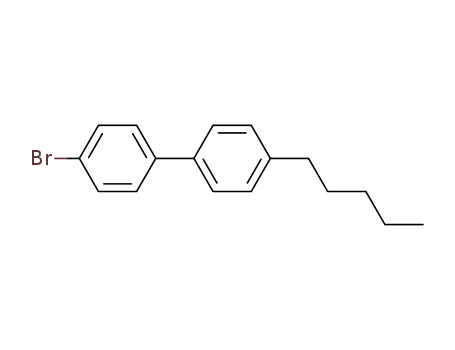 Molecular Structure of 63619-59-0 (4-BROMO-4'-N-PENTYLBIPHENYL)