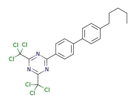 2,4-bis(trichloromethyl)-6-(4'-pentylbiphenyl)-s-triazine